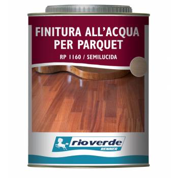 Water-based finish for parquet